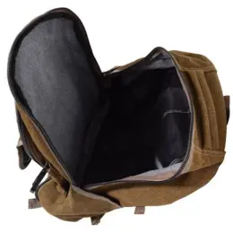 Rugged Backpack Brown Open
